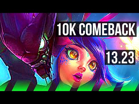 KHA vs NEEKO (JNG) | Comeback, 3.0M mastery, 700+ games, 11/3/10 | KR Master | 13.23