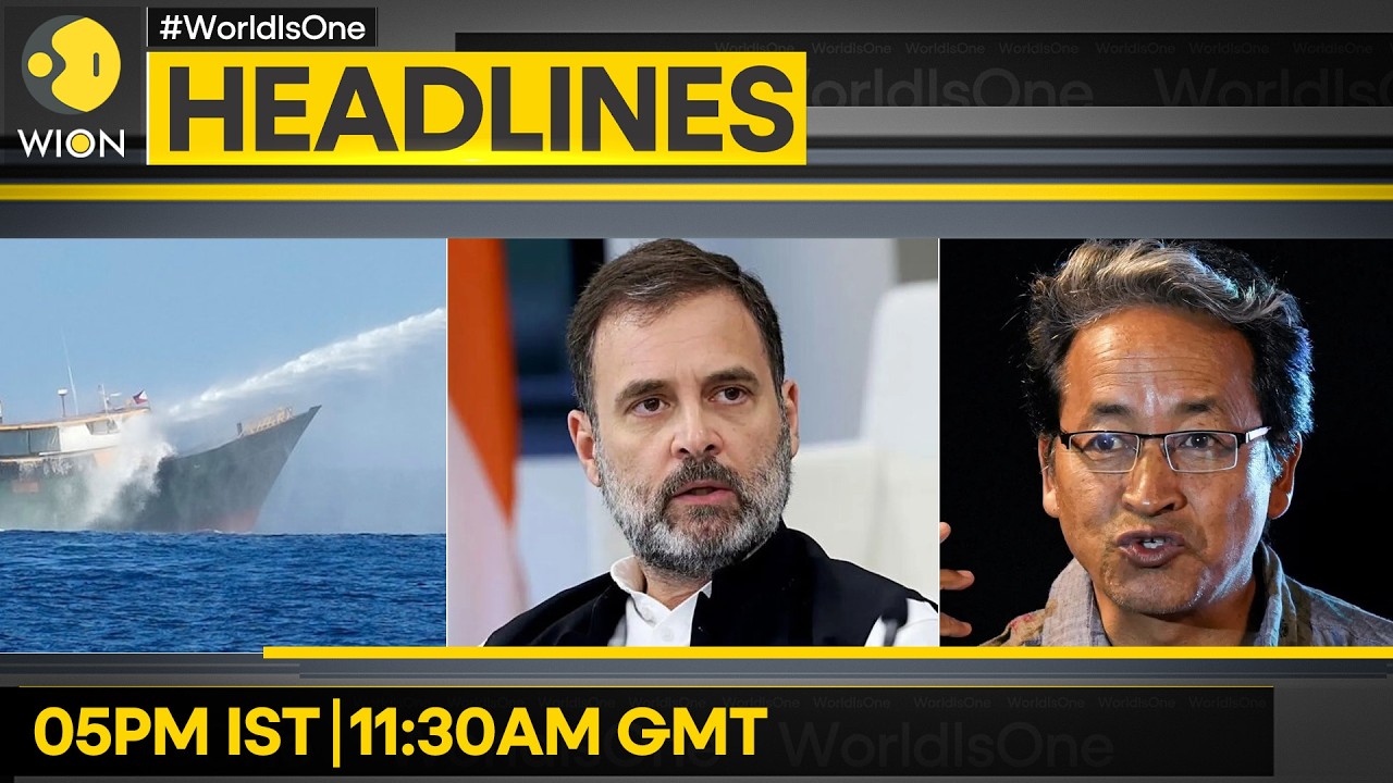 Union Minister Speaks to Rahul Gandhi | Wangchuk to be Shifted to Private Hospital |WION Headlines