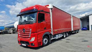 Mercedes-Benz ACTROS 2545 / ΣΥΣΤΟΙΧΙΑ TANDEM 120 M3 / ΓΙΑ ΜΕΤΑΦΟΡΕΣ / ΚΟΥΡΤΙΝΑ – 7,4