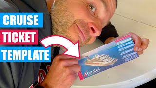 Free Printable Cruise Ticket Template Tool from Gangwaze