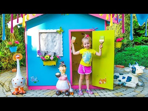 Детский игровой домик своими руками / Colorful playhouse for kids