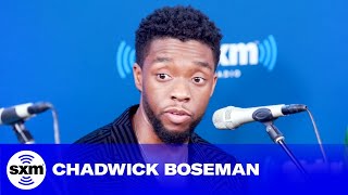 Chadwick Boseman gets emotional while discussing impact of Black Panther