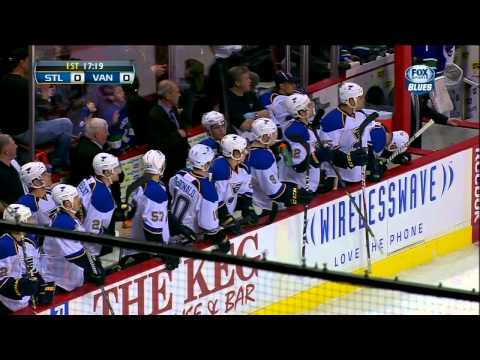 Chris Stewart vs Zack Kassian fight Mar 19 2013 St. Louis Blues vs Vancouver Canucks NHL Hockey