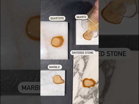 Sintered stone and quartz slabs are the best choices for kitchen countertops