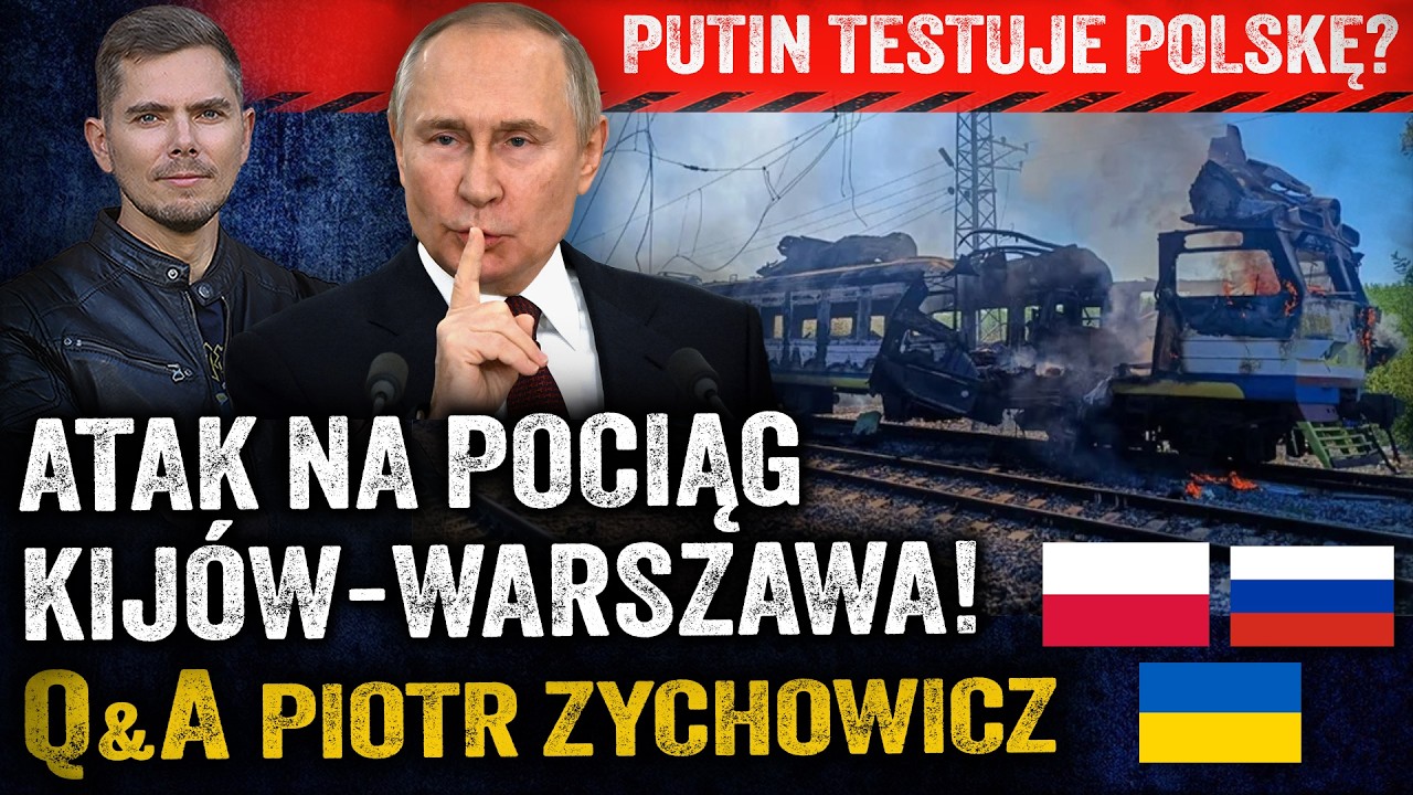 Dron niszczy pociąg! Czy celem byli dyplomaci? Tusk ostrzega przed eskalacją - Piotr Zychowicz Q&A