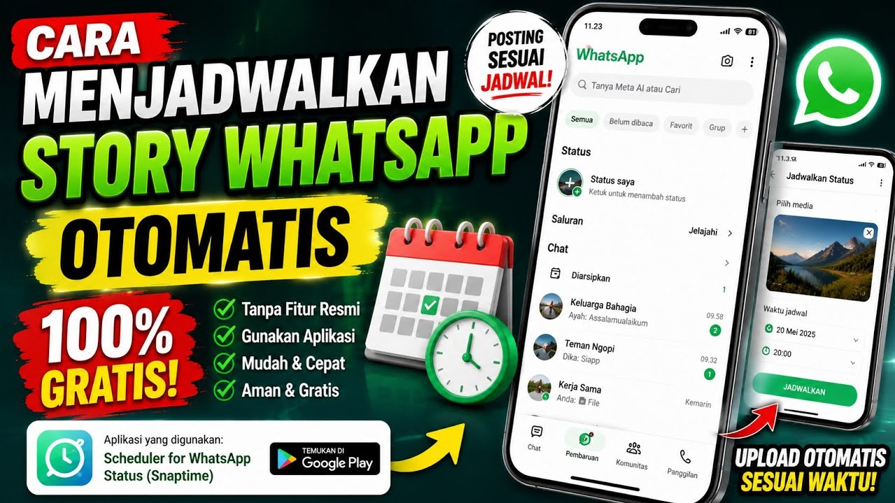 Cara Menjadwalkan Story WhatsApp Otomatis