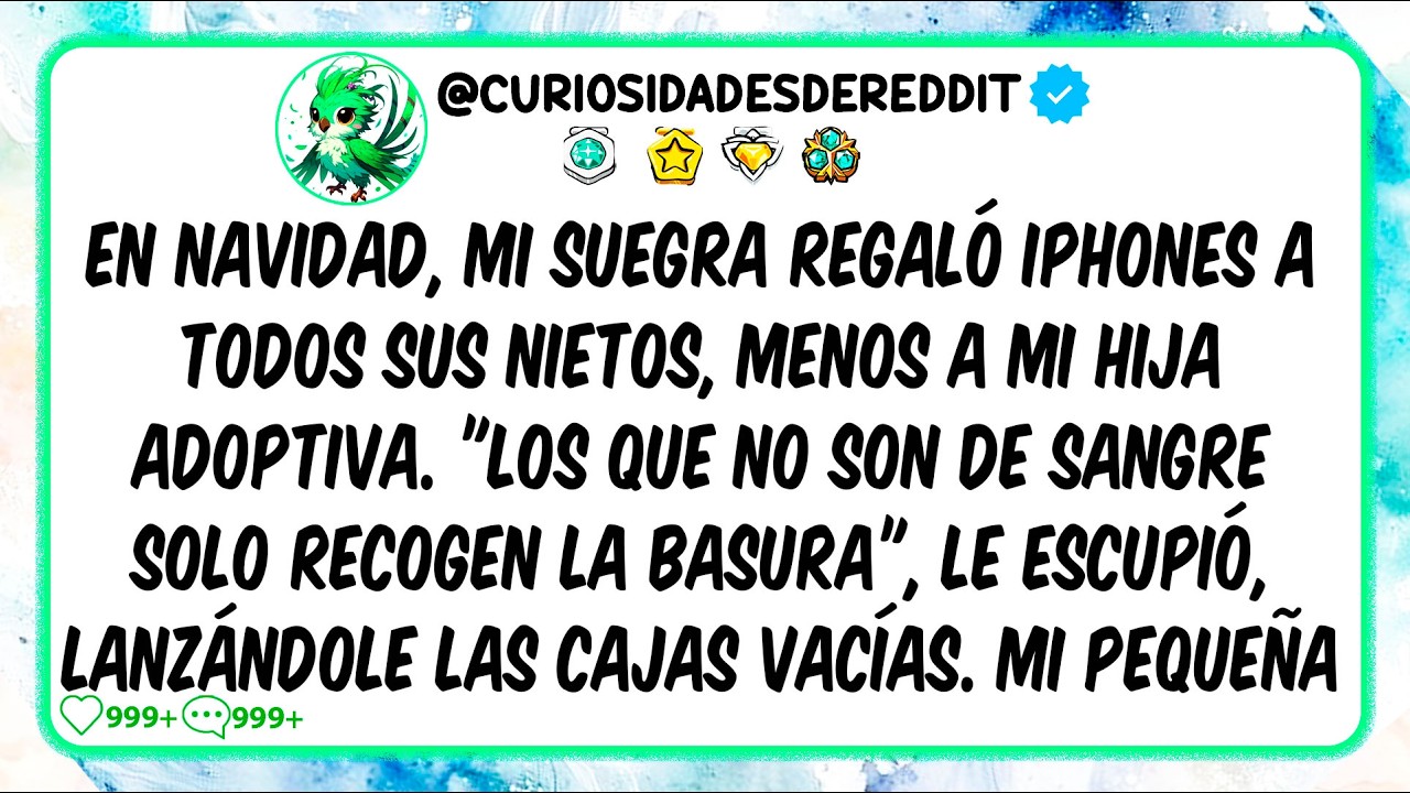En Navidad, mi suegra regaló iPhones a todos sus nietos, menos a mi hija adoptiva. "Los que no son..