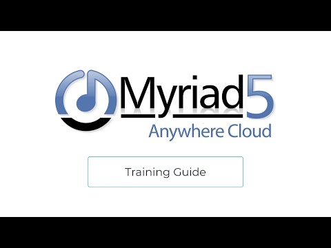 Myriad Anywhere Cloud - Training Course