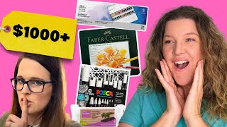 Unboxing $1000 Surprise Art Shopping Haul from @SarahRenaeClark