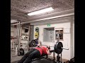 bench press 100kg with close grip 20 reps for 5 sets with legs up, video set 1 and 3