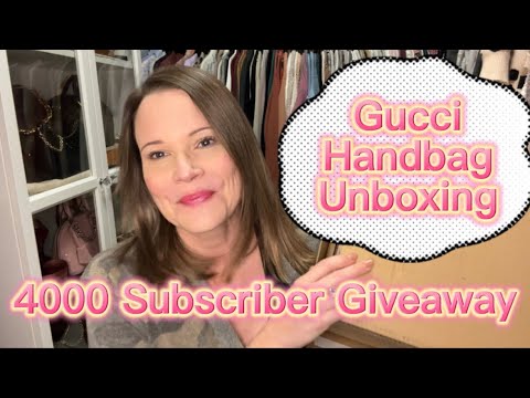4000 Subscriber Giveaway PLUS Gucci Marmont Grey Aria Camera Bag Unboxing!!!
