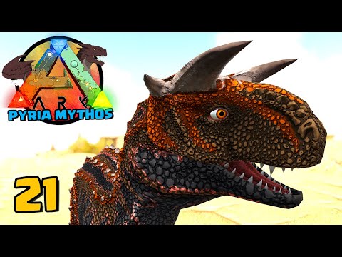 RÁPIDO E BLINDADO O NOSSO CARNORAPTOR -  ARK PYRIA MYTHOS #21- ARK: SURVIVAL EVOLVED