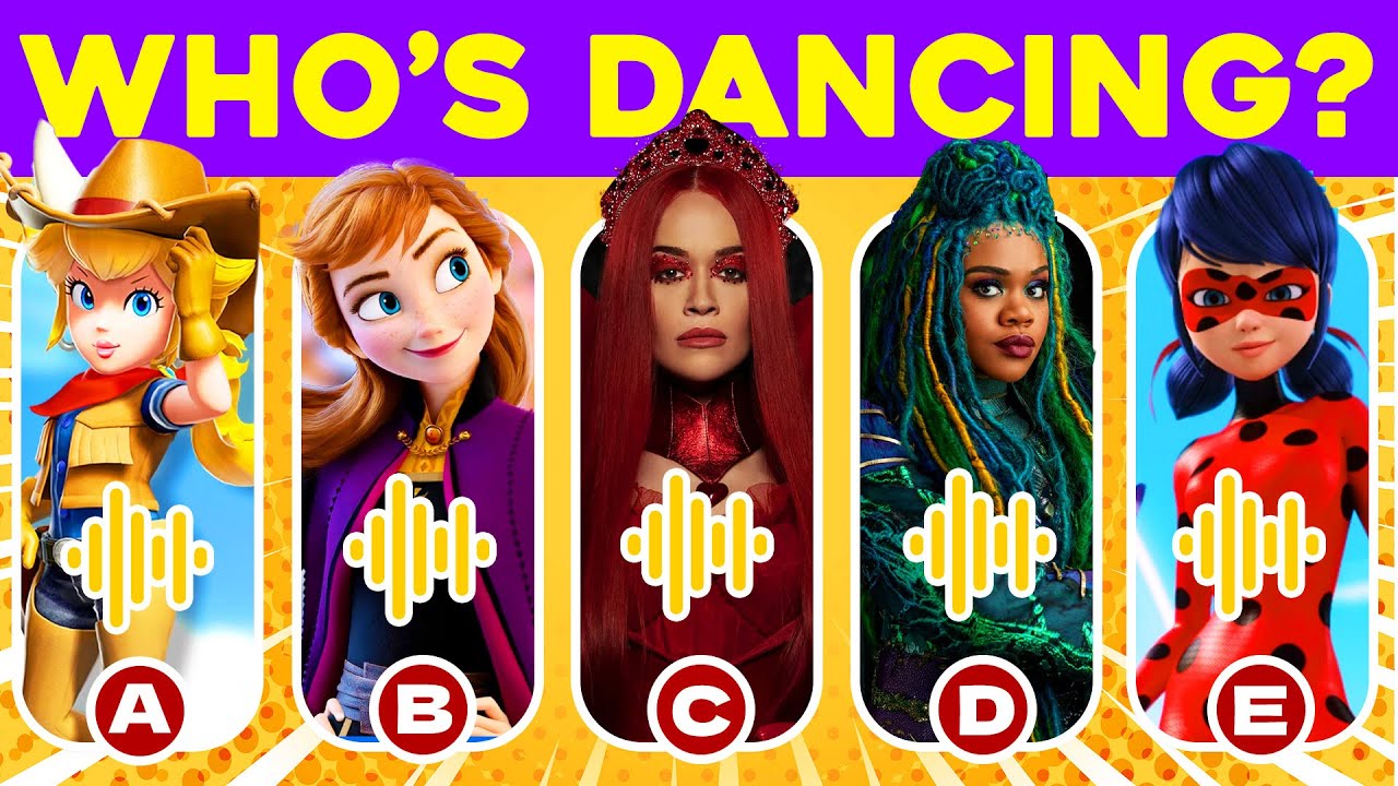 ♥ Descendants vs. 👸Disney Characters: Who Dances Better? | Flashquiz