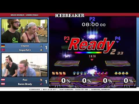 Icebreaker - Charon + ImperfeCt Vs. Pasi + Baron Brody - Losers Finals - Melee Doubles