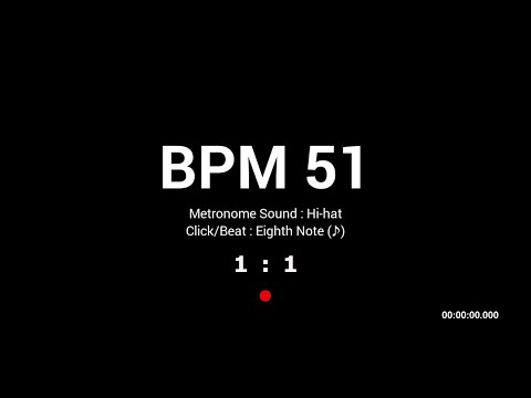 Metronome BPM 51 / Hi-hat / 8th