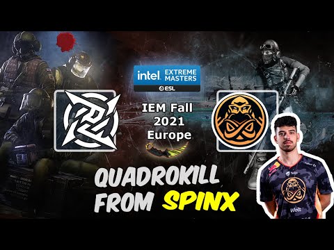 QuadroKill from Spinx on Overpass, NIP vs ENCE, IEM Fall 2021 Europe