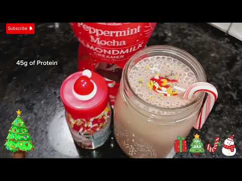 Mint Chocolate Protein Shake, High Protein Shake, Christmas Treats