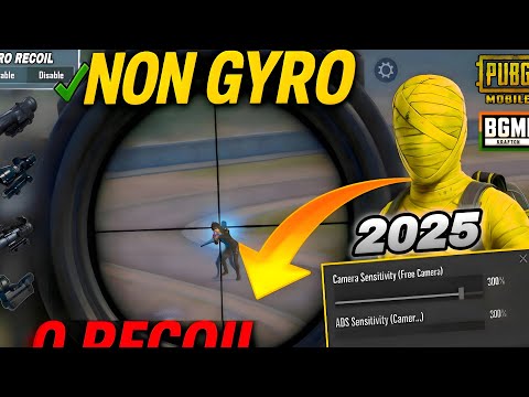 Non Gyro No Recoil sensitivity ✅❌ | Best NON GYRO SENSITIVITY SETTINGS BGMI / PUBG 🔥|| copy & used ✅