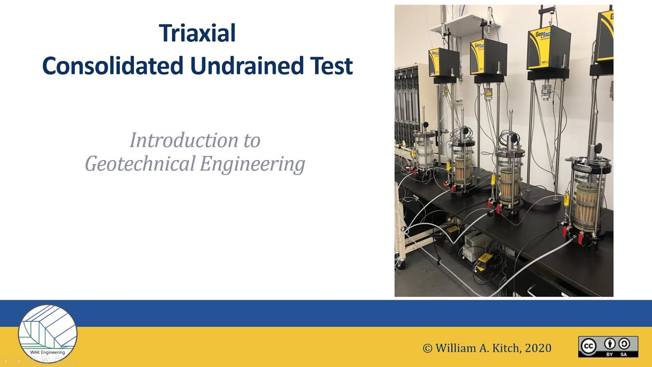 C-U Triaxial Soil Test, Part 1--Shear Testing