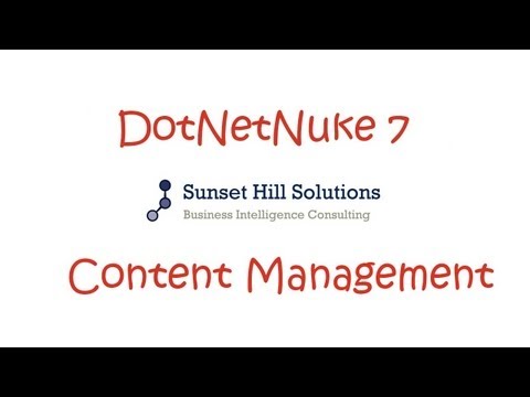 DotNetNuke 7 CE - Content Management