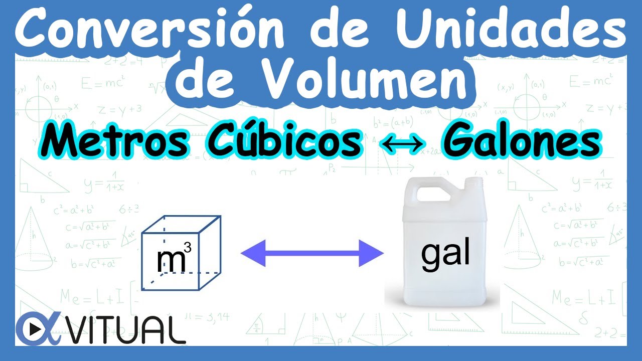 🧊 Conversión de Unidades de Volumen: Metros Cúbicos (m³) a Galones (gal)
