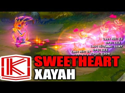 SWEETHEART XAYAH SKIN SPOTLIGHT - League of Legends