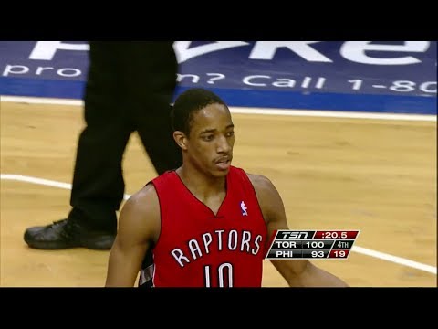 2014.01.24 - DeMar DeRozan Full Highlights at 76ers - 34 Pts, 9 Reb