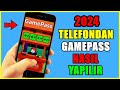 ROBLOX GAMEPASS NASIL YAPILIR TELEFONDA 2024 ( TELEFON - TABLET ) MOBİL PLS DONATE ROBUX KOYMA