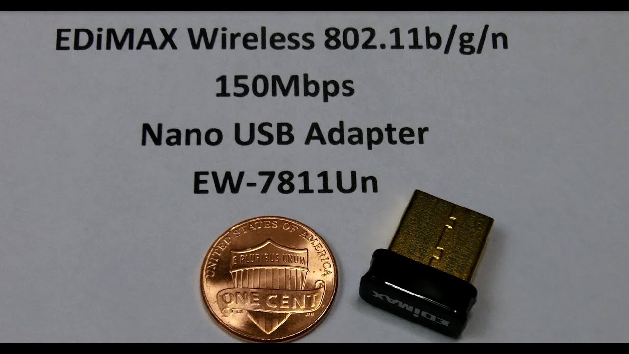 EDiMAX Wireless 802.11b/g/n Nano USB Adapter : Eye-On-Stuff