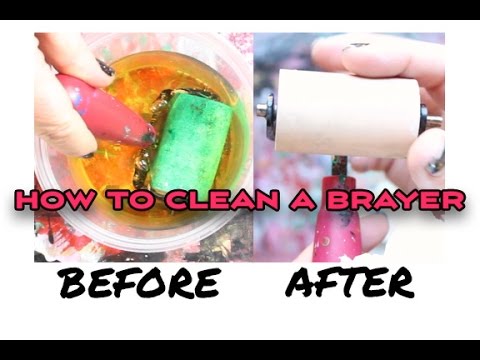 Art Tip: How to Clean a Rubber Brayer