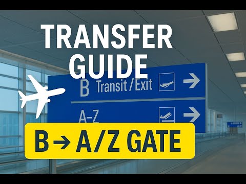 How to Transfer at Frankfurt Airport: B-Gates to A & Z-Gates