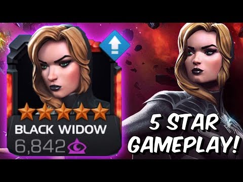 5 Star Black Widow (Claire Voyant) Rank Up & Gameplay! - Marvel Contest of Champions