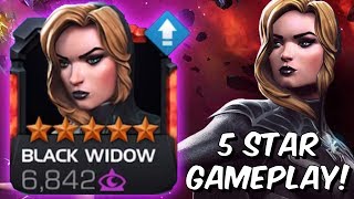 5 Star Black Widow (Claire Voyant) Rank Up &amp; Gameplay! - Marvel Contest of Champions