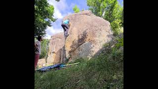 Video thumbnail of Graal patate, 6a. Targasonne