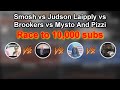 Smosh vs Judson Laipply vs Brookers vs Mysto & Pizzi: The race to 10,000 subscribers (2006)