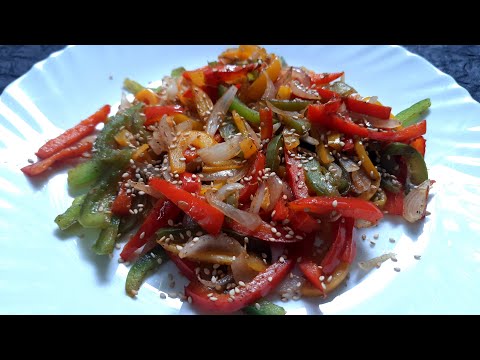 Stir Fry Bell Peppers and Onions | How to Grill Bell Peppers |Side Dish Recipe |Bell Pepper Stir Fry