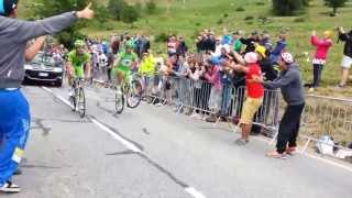 preview picture of video 'Peter Sagan - Wheelie en Alpe d'Huez - Tour 2013'