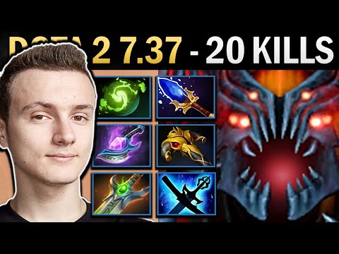Shadow Fiend Gameplay Miracle with 20 Kills and Paladin - Dota 2 7.37