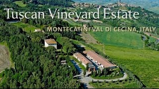 preview picture of video 'Tuscan Vineyard Estate, Montecantini Val Di Cecina, Pisa, Italy'
