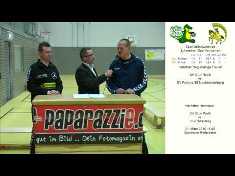 Handball Regionalliga Frauen SV Grün Weiß Schwerin vs. SV Fortuna 50 Neubrandenburg