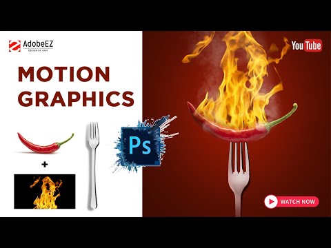 How to create a motion graphic in Adobe Photoshop | #motion #photoshop #animation #food #tutorial
