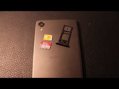Sony Xperia X F5121 * How to Remove and Install SIM & Memory CARD
