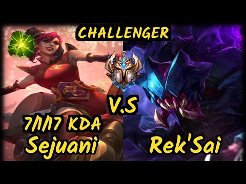 ROG Nji (SEJUANI) vs REK'SAI - 7/1/17 KDA JUNGLE CHALLENGER GAMEPLAY - EUW