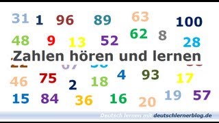 Zahlen lernen und hören - Deutsch lernen - Learn German - Numbers