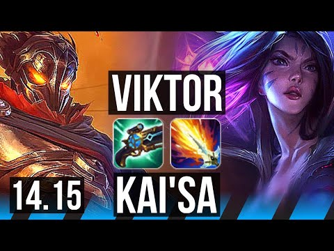 VIKTOR vs KAI'SA (MID) | 7/1/8, 65% winrate, Dominating | EUW Diamond | 14.15