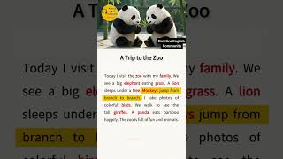 English Listening Practice – A Trip To The Zoo | Short English Story with Subtitles