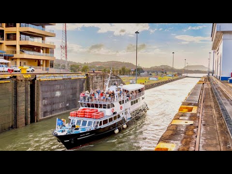 Panama canal full transit aboard Pacific Queen