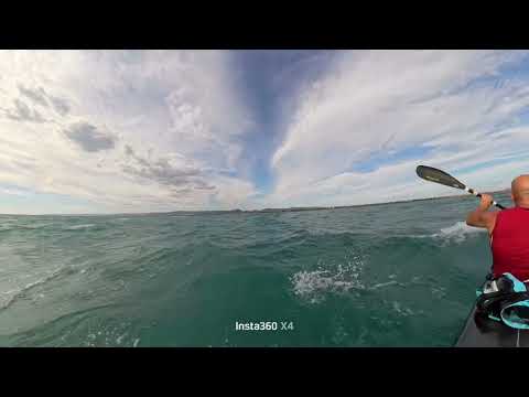 Surfski : Santa Severa - Ladispoli .discesa al vento 