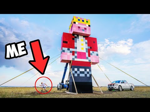 I Built The World's Largest Minecraft Statue