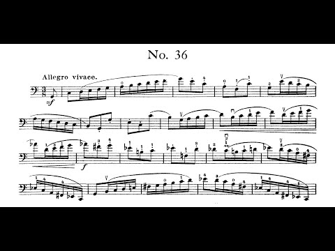 David Popper - Op.73, Étude No.36 Hohe Schule des Violoncello-Spiels